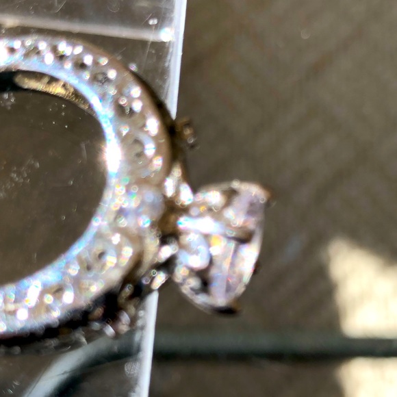 CZ ENGAGEMENT STYLE solitaire ring size 6 - Picture 5 of 13